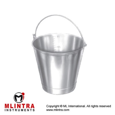 Wast Basket 15 L Stainless Steel, Height - Diameter 325 x 305 mm Ø